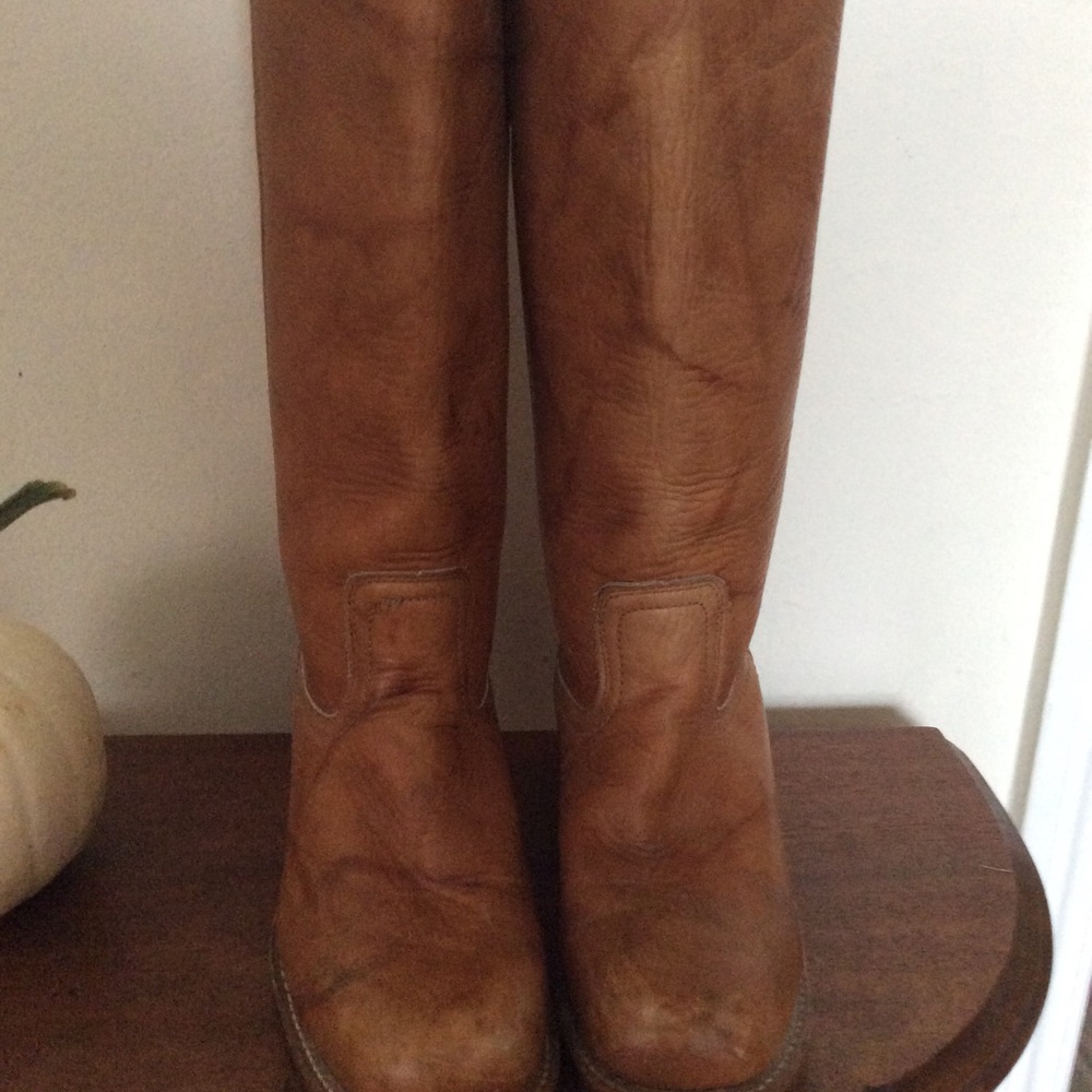 Frye Campus Boots Tall Tan Women’s 9.5M - Picture 3 of 8